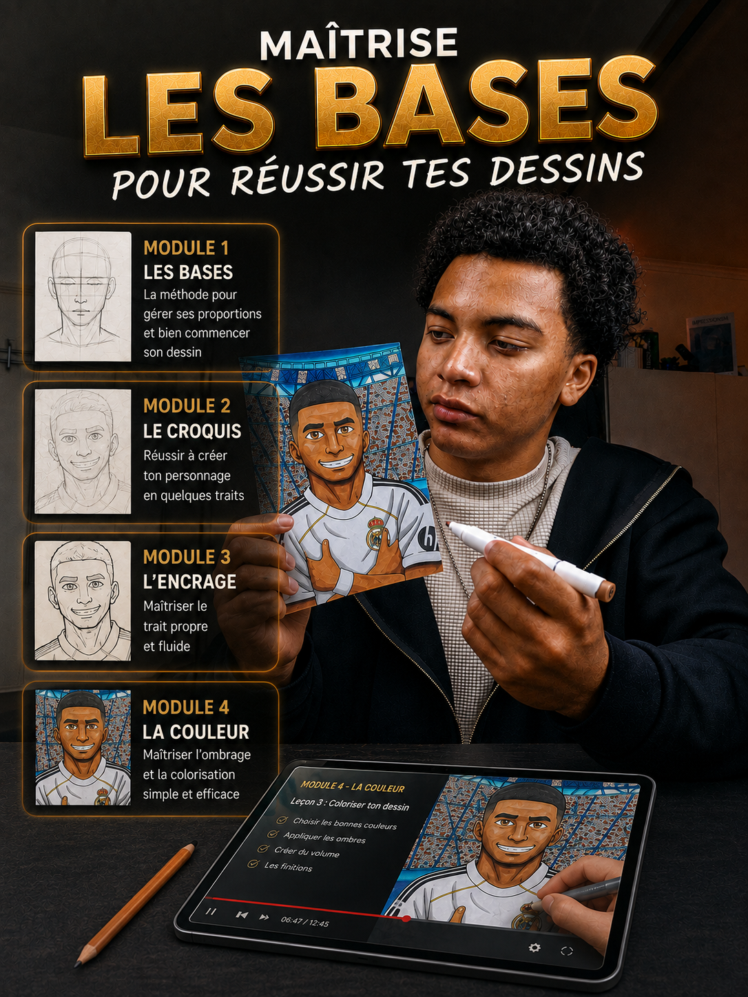 Réalise ton premier vrai dessin dont tu seras fier - Même si tu pars de zéro
